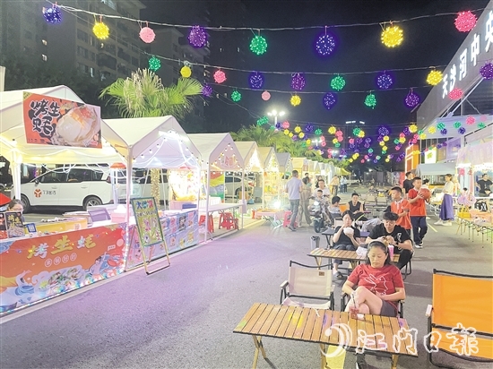 江門集市遍地開花，豐富了市民消費娛樂場景。