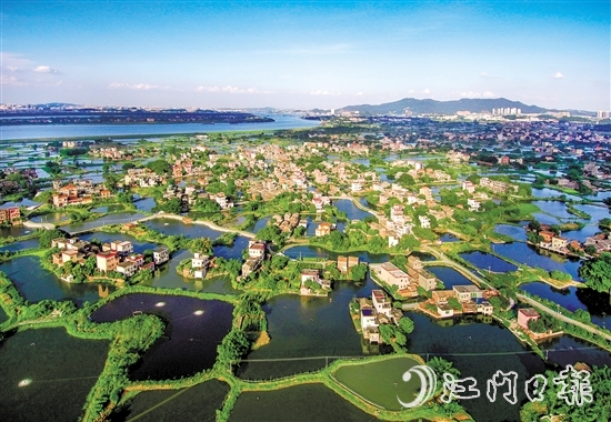 鶴山市逐步構(gòu)建“以水興水”新格局，為“百千萬工程”聚力賦能。圖為古勞水鄉(xiāng)。林景文