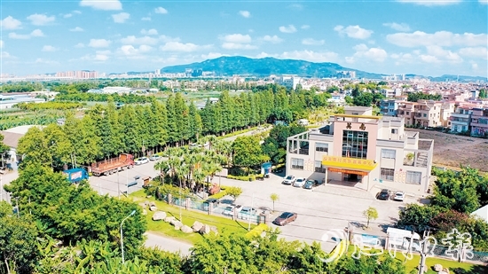 近年來，英南村以黨建引領(lǐng)綠美鄉(xiāng)村建設(shè)，大大提升了宜居宜業(yè)水平。圖為英南村黨群服務(wù)中心。