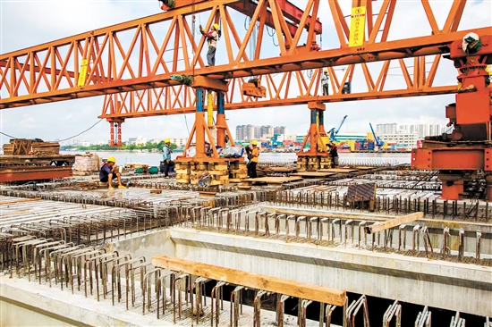 開平市三埠港搬遷項目建設有序推進。