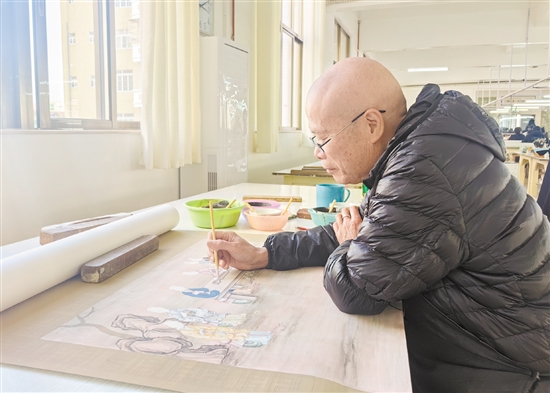 鐘昌華尤其擅長畫人物和竹。