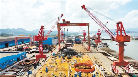 中交四航局江門航通船業(yè)有限公司造船基地。