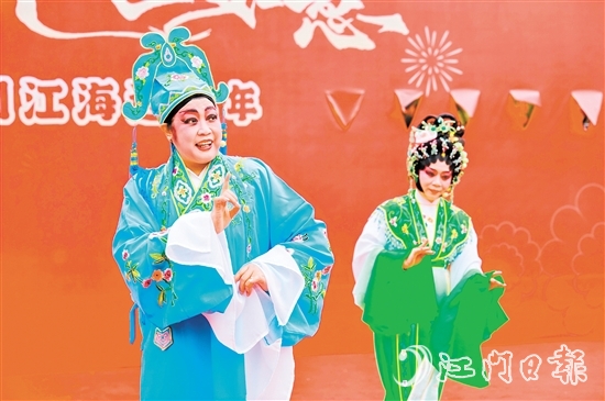 大年初六，粵劇專場(chǎng)演出在下沙公園開鑼。