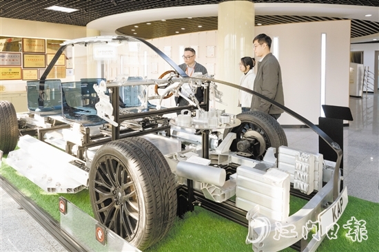 金橋鋁材集團(tuán)的新能源汽車板塊產(chǎn)值增長(zhǎng)明顯。