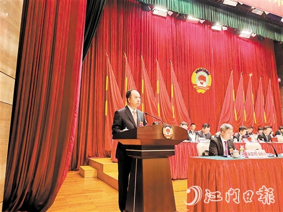 新會(huì)區(qū)工商聯(lián)代表朱英杰。