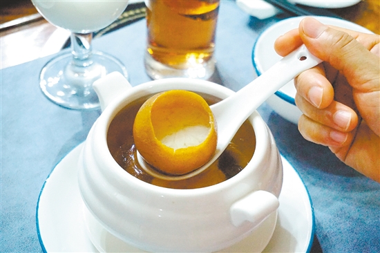 陳皮金盞湯。