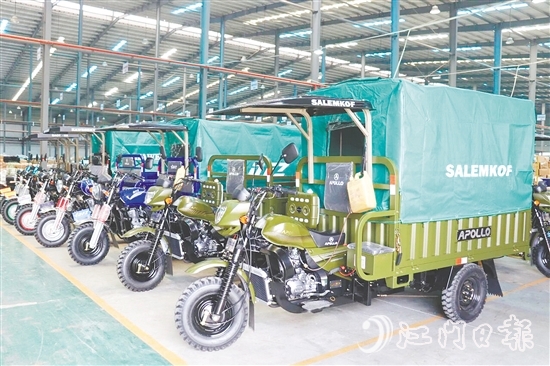 鶴山摩托車企業(yè)憑借強大的產(chǎn)業(yè)鏈體系，加大創(chuàng)新研發(fā)力度，轉(zhuǎn)型升級步伐加快。