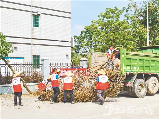 大槐鎮(zhèn)各級(jí)人大代表積極參與環(huán)境衛(wèi)生整治工作，清除蚊蟲(chóng)孳生點(diǎn)。