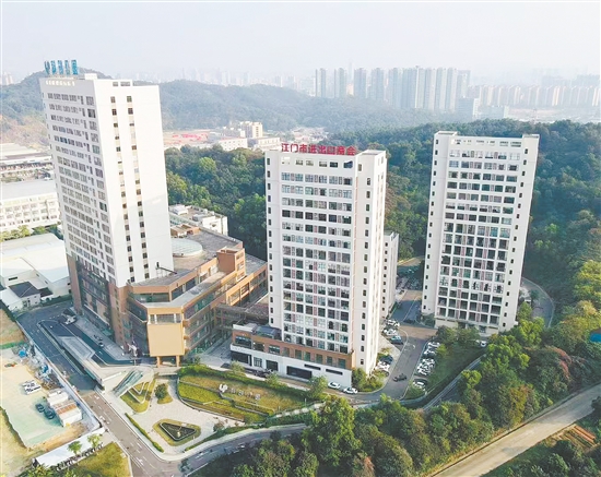 江門科創(chuàng)公園航拍圖。