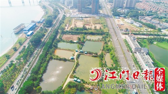 濱江大道旁地塊實(shí)景圖。