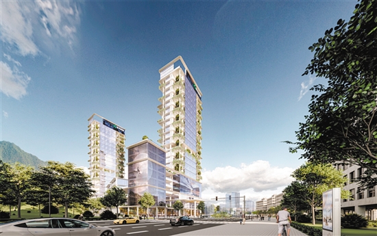 產(chǎn)業(yè)園效果圖。